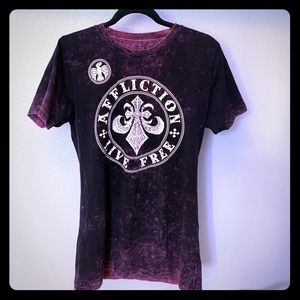 Reversible Affliction shirt.